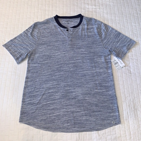 NWT Sovereign Code Sever Henley Tee, Blue Heather, Men’s Size XL - Picture 12 of 12